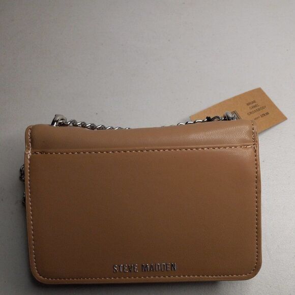 NWT Steve Madden Camel Crossbody Granny Chic Special Event Wedding Prom - Picture 2 of 8
